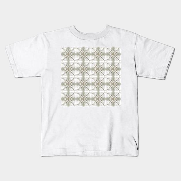 Celebration abstract geometrical, watercolor wash khaki green Kids T-Shirt by natural tones